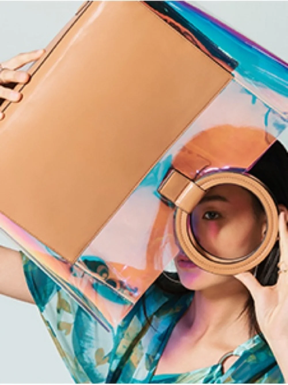 Vince Camuto iridescent clear